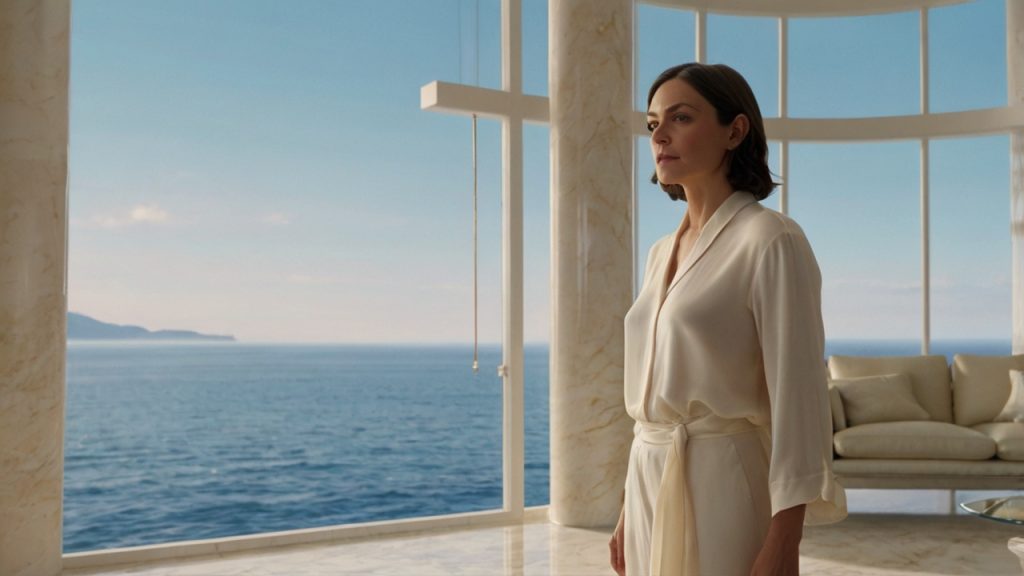 a sophisticated woman mila style in her 40s d 3